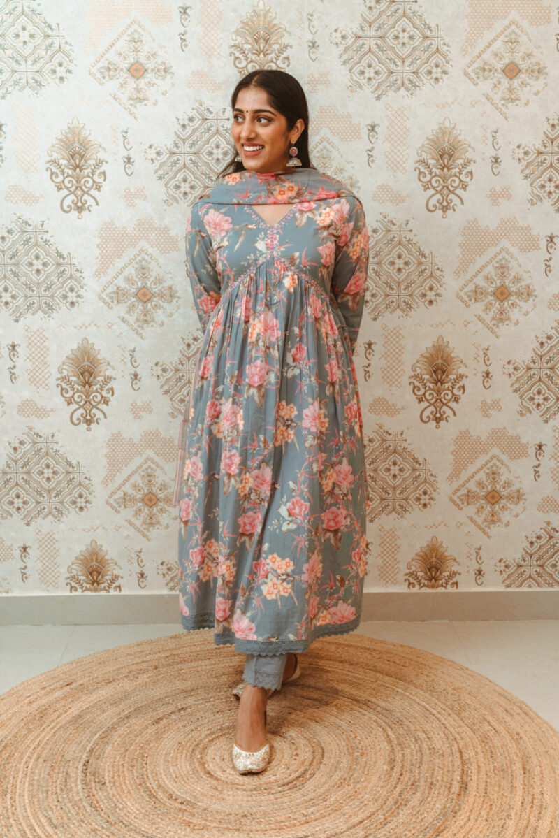 Blue Floral Magic Suit