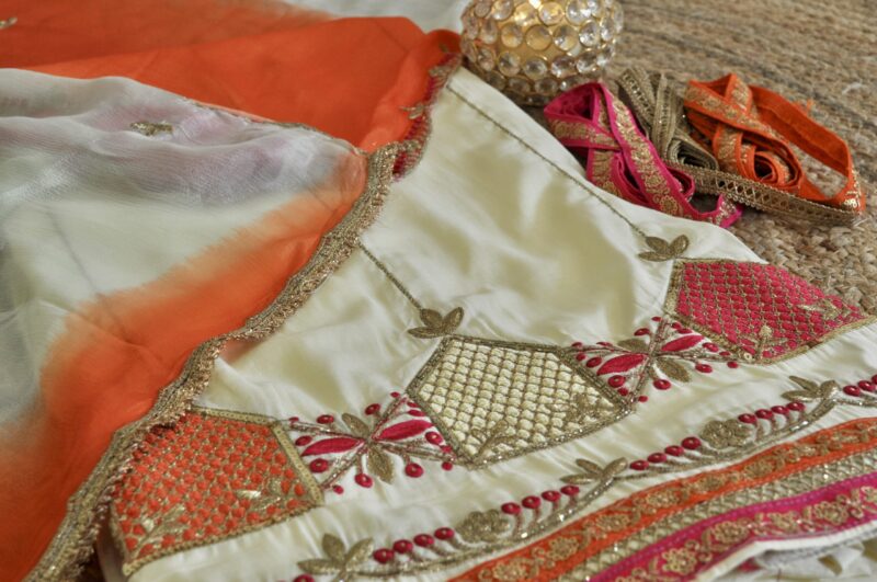 Suit with Chiffon Dupatta
