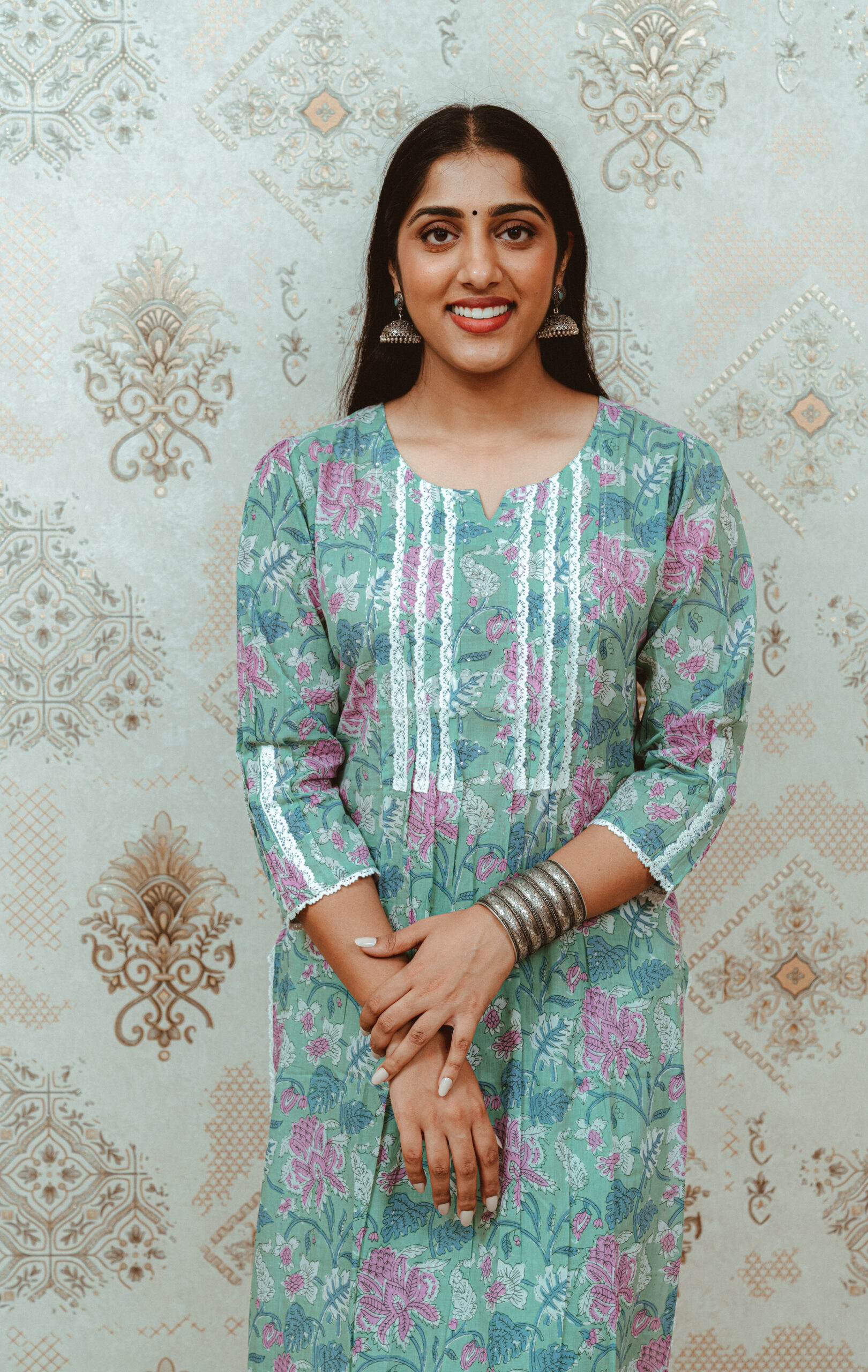 Pink & Green Lacey Affair Suit - Image 2